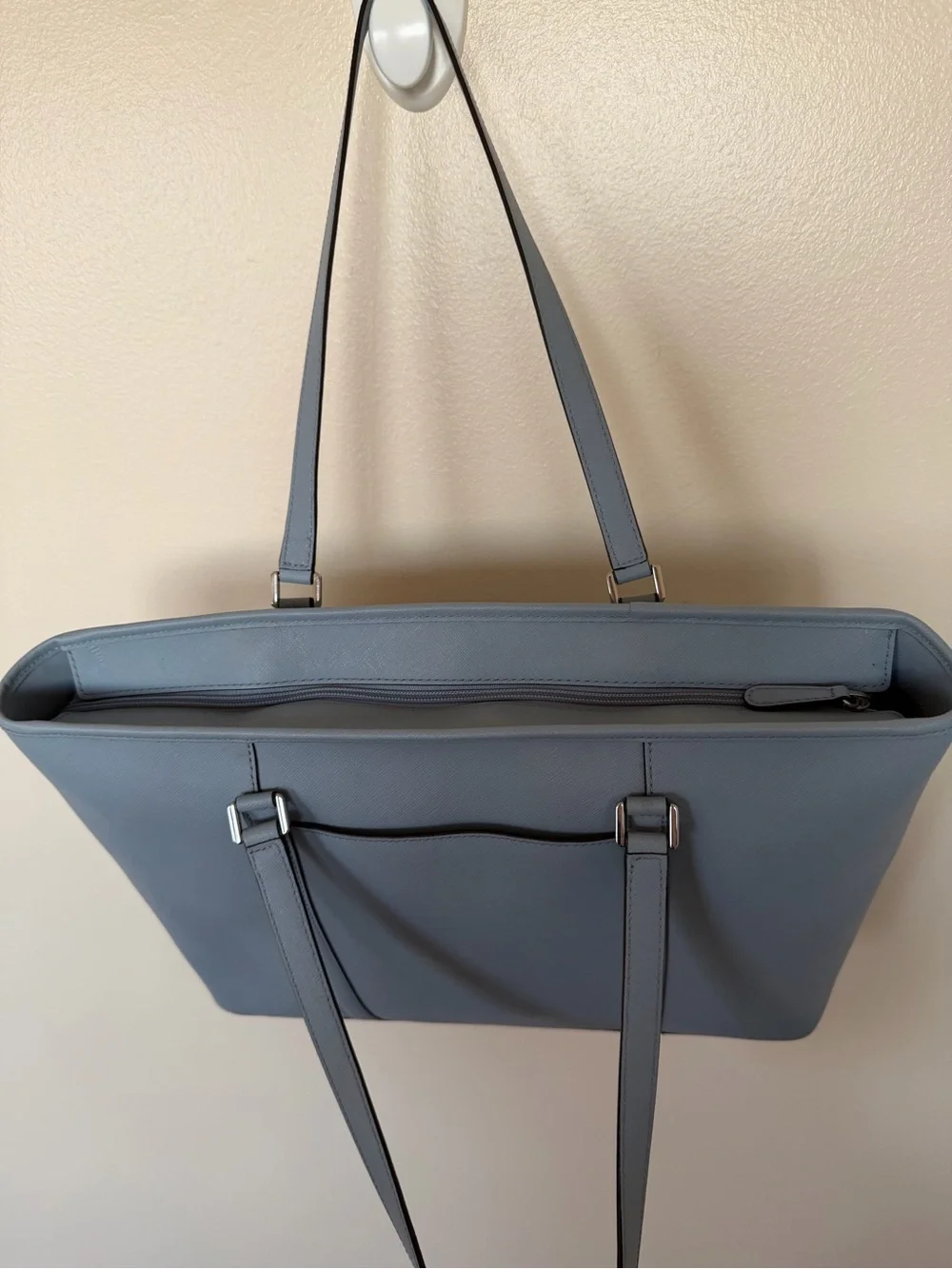 MICHAEL KORS Jet Set Large Leather Travel Tote Bag Handbag in Pale Blue